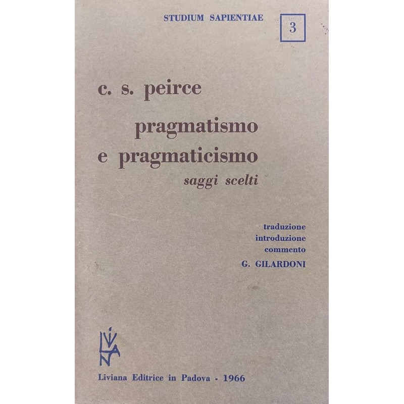 Pragmatismo e pragmaticismo