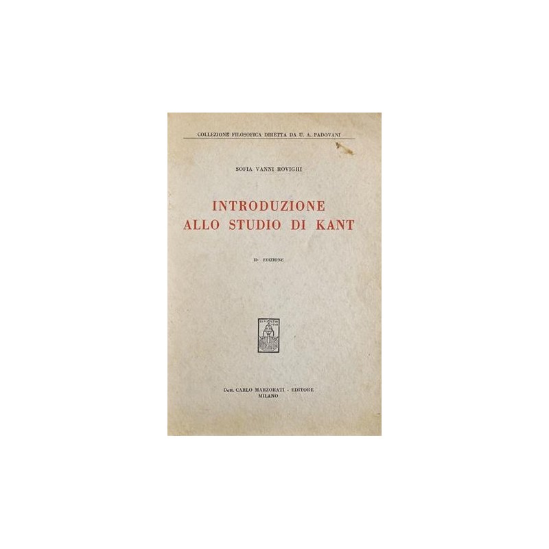 Introduzione allo studio di Kant