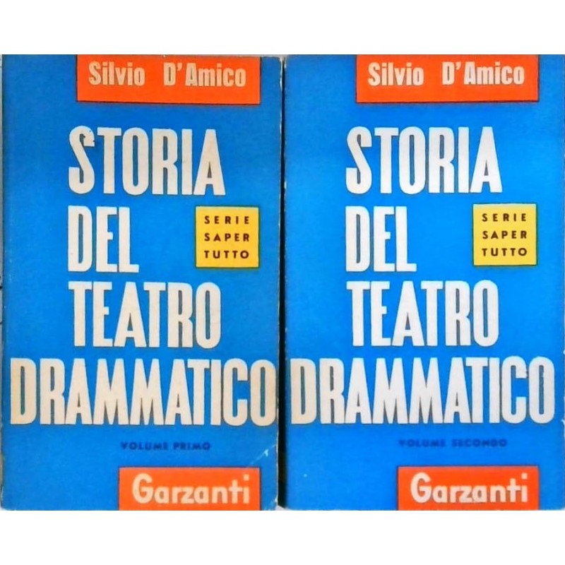 Storia del teatro drammatico - due volumi