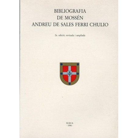 Bibliografia de Mossén. Andreu de Sales Ferri Chulio