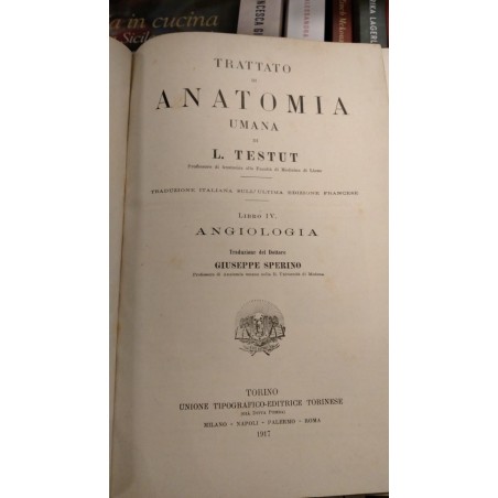Trattato di anatomia umana libro IV Angiologia