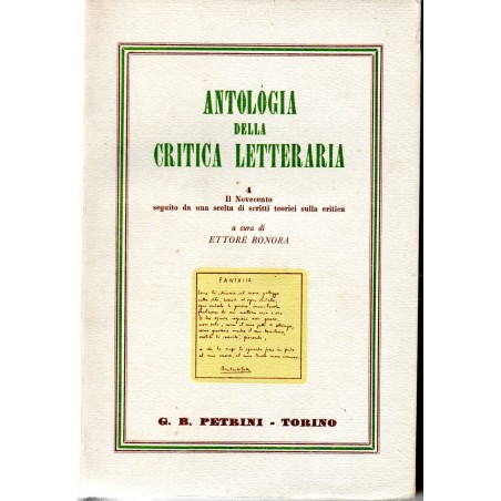 Antologia della critica letteraria IV